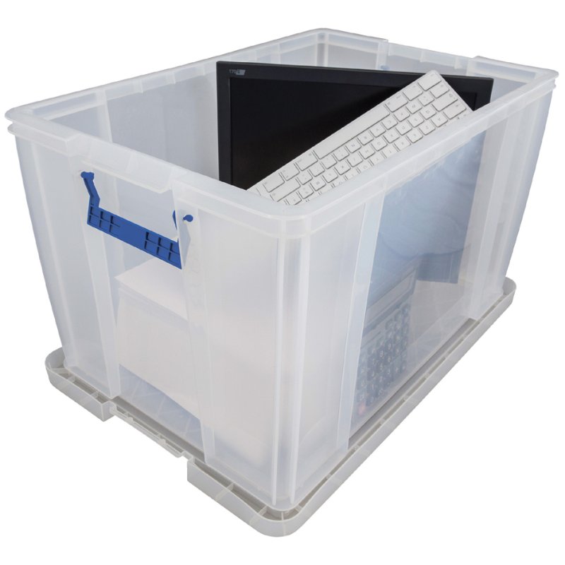 Fellowes ProStore boîte de rangement, 85 litres, transparent